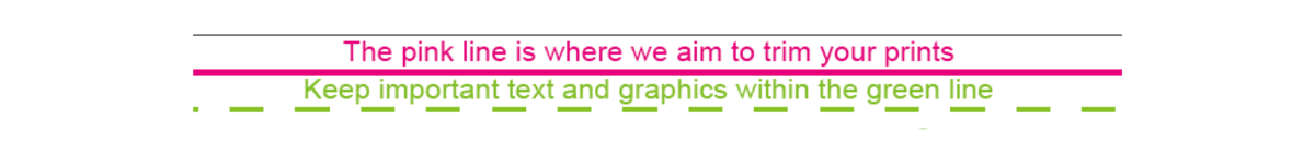 Proof margins legend